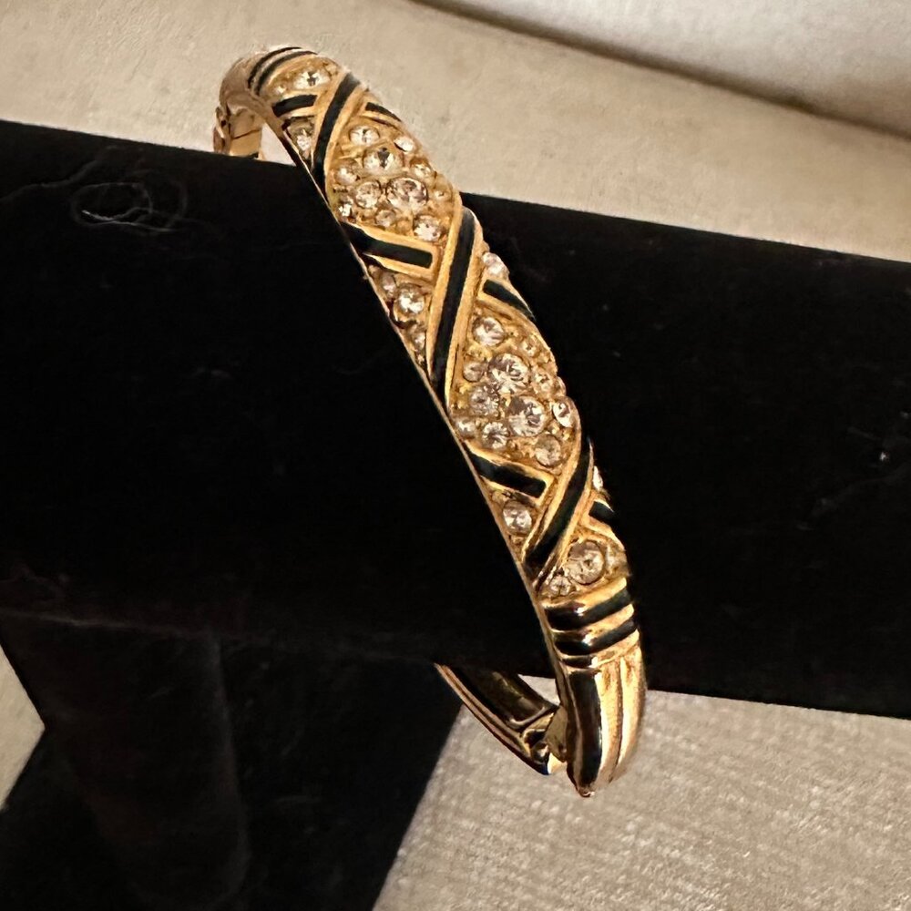 Swarovski Gold and Clear Swarovski Crystals Bracelet